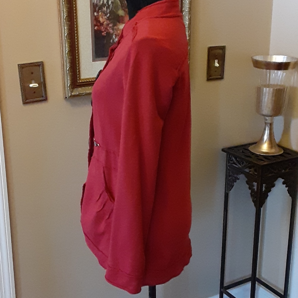 Neon Buddha Patchwork Large Button Boho Jacket 8 … - image 5